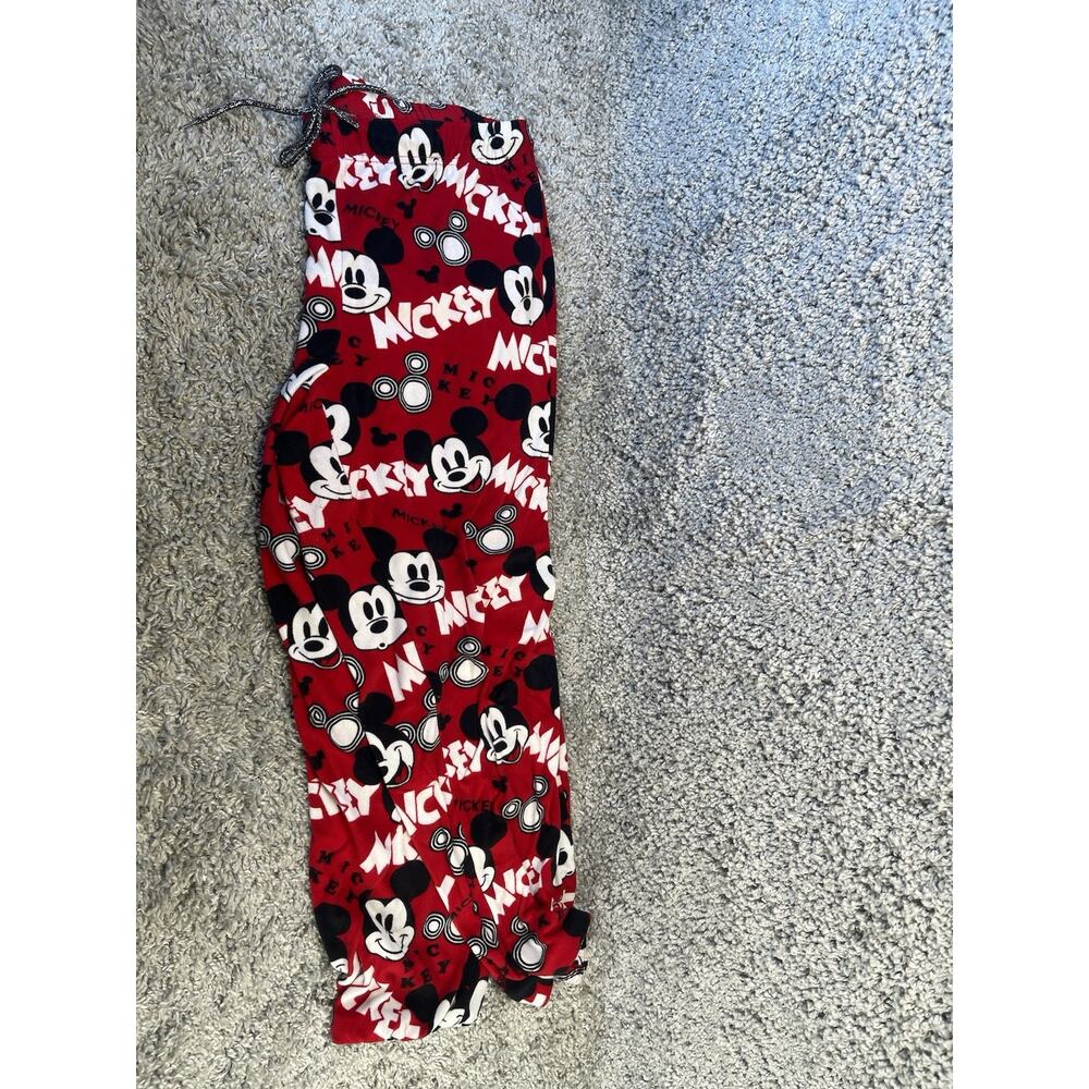 Disney Mickey Mouse Sleepwear Pajama Pants Size Large Cozy Lounge Womens - Picture 8 of 9